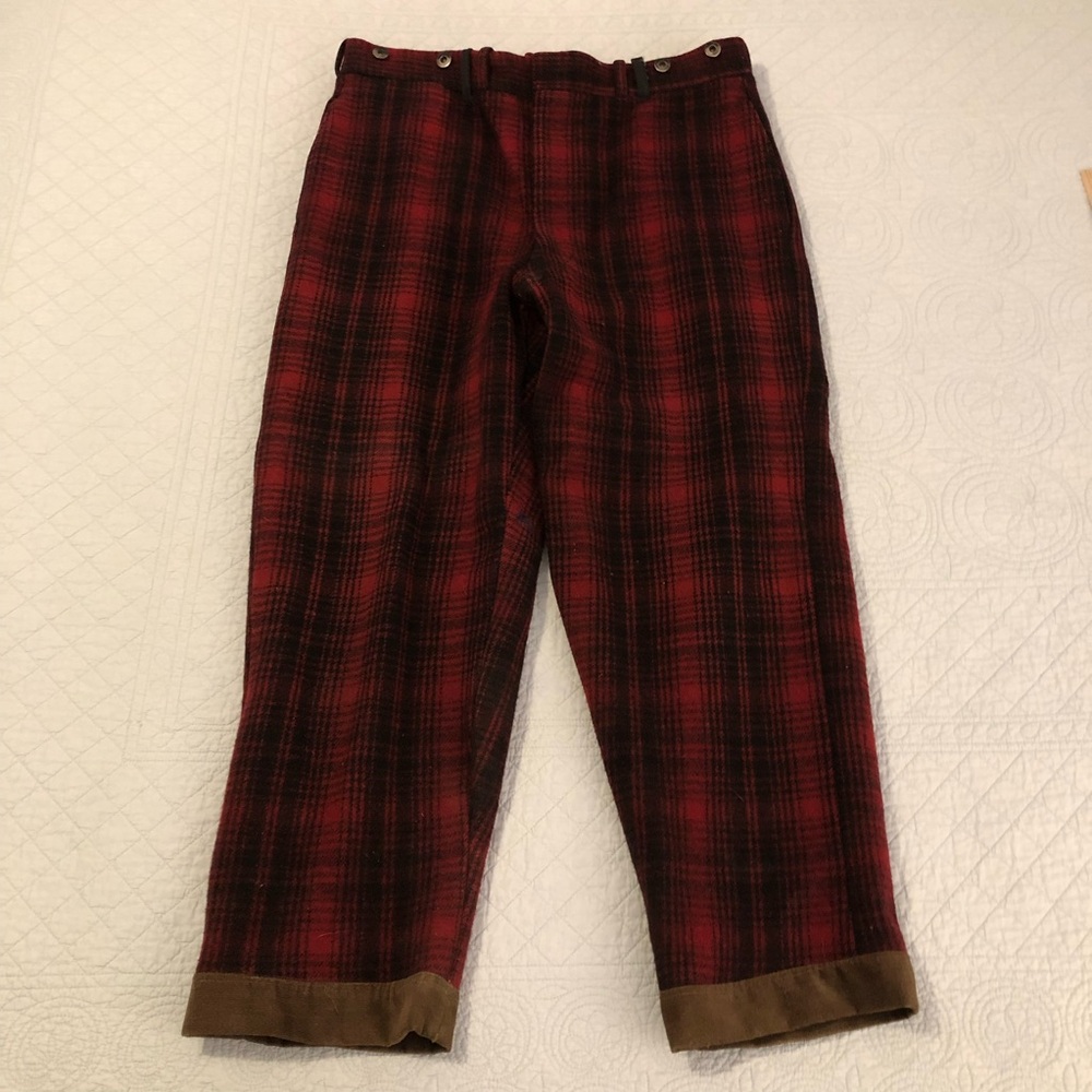 Vintage 50’s Woolrich buffalo check hunting pants. Size 34.